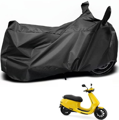 MOCKHE Waterproof Two Wheeler Cover for Ola(Electric, Black)