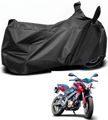 MOCKHE Waterproof Two Wheeler Cover for Bajaj(Pulsar 200, Black)