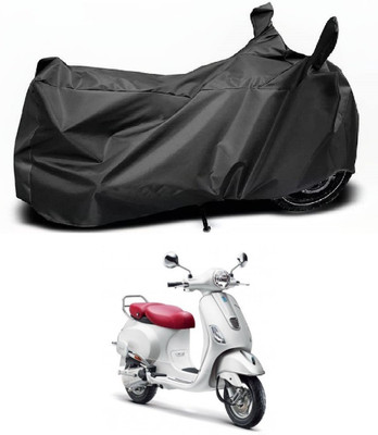 MOCKHE Waterproof Two Wheeler Cover for Vespa(Vespa, Black)