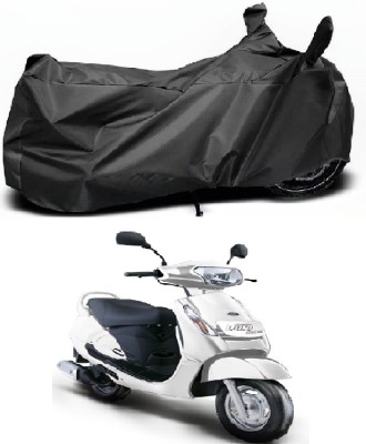 Euro Care Waterproof Two Wheeler Cover for Mahindra(Duro 125, Black)