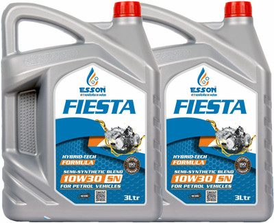 ESSON FIESTA 10W30 SN 3 LTR-PP2 FIESTA 10W30 SN 3 LTR-PP2 High Performance Engine Oil(3 L, Pack of 2)