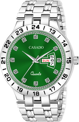 Casado Diamond Studded Dial | 3D Cut Glass | Trending Day and Date | 1 Year Warranty Diamond Studded Dial | 3D Cut Glass | Trending Day and Date | 1 Year Warranty Analog Watch - For Men Casado Diamond Studded Dial | 3D Cut Glass | Trending Day and Date | 1 Year Warranty Diamond Studded Dial | 3D Cut Glass | Trending Day and Date | 1 Year Warranty Analog Watch - For Men