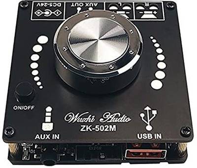 DHRUV-PRO ZK-502M Mini Bluetooth 5.0 Power & 50WX2 Stereo AMP Amplificador Home Theater 50 W AV Power Amplifier