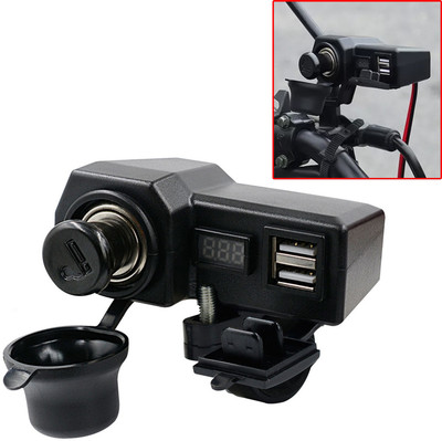 Otoroys Motorcycle 3 in 1 with dual USB fast Charger Power Adapter Socket 5 A Bike Mobile Charger