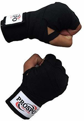 PROSPO Mexican Boxing Hand Wraps, Stretch wrap - 120 inch Stretch (3 Meter, Black) Pair Boxing Hand Wrap(15 cm)