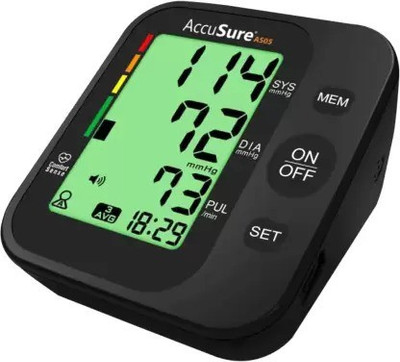 AccuSure AUTOMATIC DIGITAL BLOOD PRESSURE MONITOR AS 05 Bp Monitor(Black)