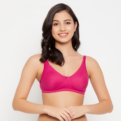 Clovia Women T-Shirt Non Padded Bra(Pink)