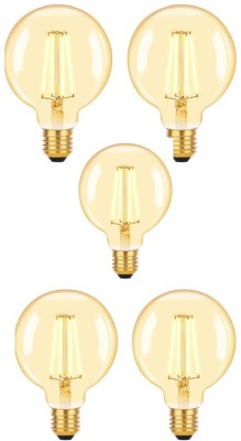 LEDOLUX 6 W Globe E27 LED Bulb(Yellow, Pack of 5)