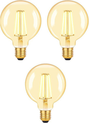 LEDOLUX 6 W Basic Globe E27 LED Bulb(Yellow, Pack of 3)