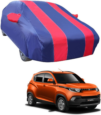 MOCKHE Car Cover For Mahindra KUV100 (With Mirror Pockets)(Red)
