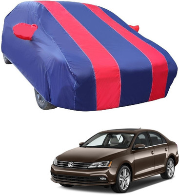 MOCKHE Car Cover For Volkswagen Jetta (With Mirror Pockets)(Red)