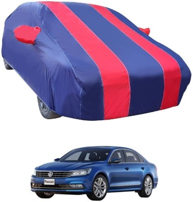 MOCKHE Car Cover For Volkswagen Passat (With Mirror Pockets)(Red)