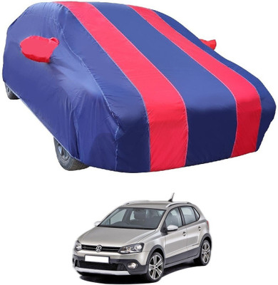 Euro Care Car Cover For Volkswagen Polo Cross (With Mirror Pockets)(Red)