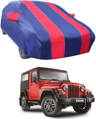 Euro Care Car Cover For Mahindra Thar (With Mirror Pockets)(Red)