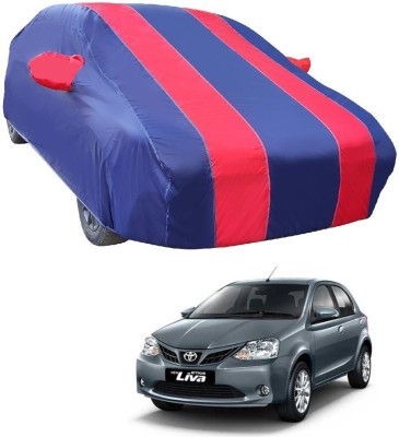 Euro Care Car Cover For Toyota Etios Liva (With Mirror Pockets)(Red)