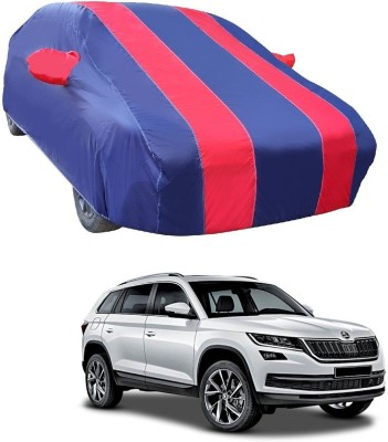 MOCKHE Car Cover For Skoda Kodiaq (With Mirror Pockets)(Red)