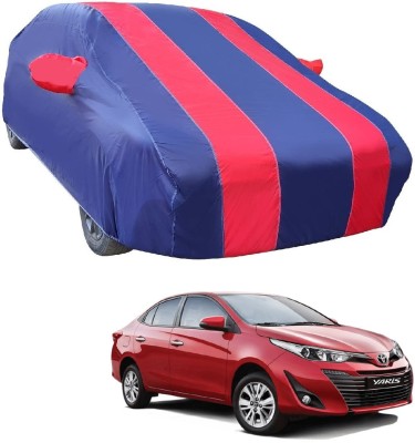 Euro Care Car Cover For Toyota Yaris (With Mirror Pockets)(Red)