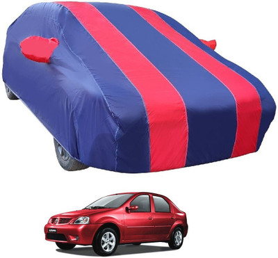 MOCKHE Car Cover For Mahindra Logan (With Mirror Pockets)(Red)