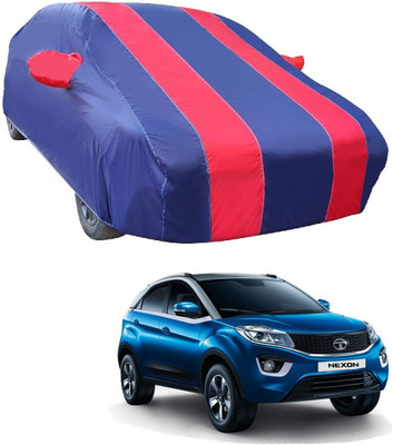 MOCKHE Car Cover For Tata Nexon (With Mirror Pockets)(Red)