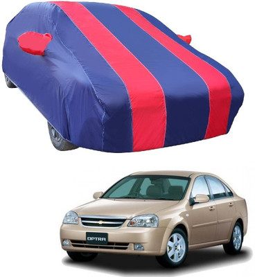 MOCKHE Car Cover For Chevrolet Optra (With Mirror Pockets)(Red)