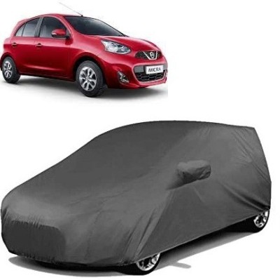 Anlopeproducts Car Cover For Nissan Micra Active (With Mirror Pockets)(Grey)