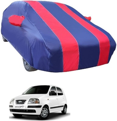 MOCKHE Car Cover For Hyundai Santro Xing (With Mirror Pockets)(Red)