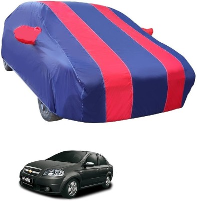 Euro Care Car Cover For Chevrolet Aveo (With Mirror Pockets)(Red)