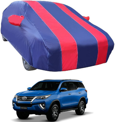 MOCKHE Car Cover For Toyota Fortuner (With Mirror Pockets)(Red)