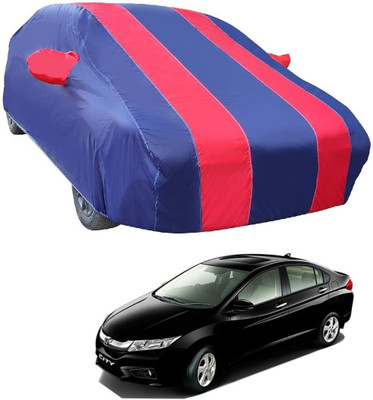 MOCKHE Car Cover For Honda City i-Vtec (With Mirror Pockets)(Red)