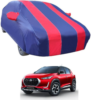 MOCKHE Car Cover For Nissan Magnite (With Mirror Pockets)(Red)