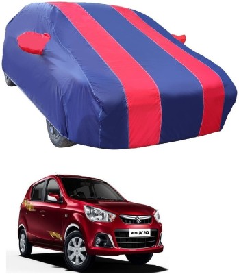 MOCKHE Car Cover For Maruti Suzuki Alto K10 (With Mirror Pockets)(Red)