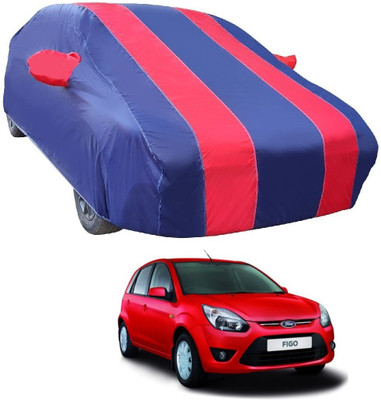 MOCKHE Car Cover For Ford Figo (With Mirror Pockets)(Red)
