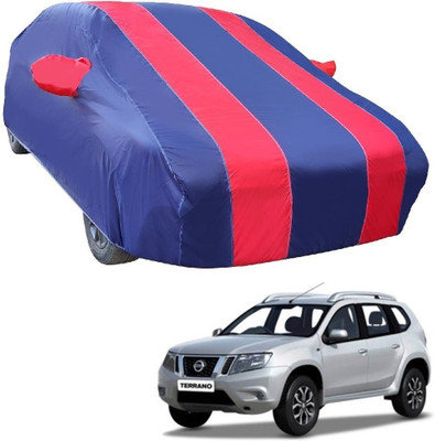 MOCKHE Car Cover For Nissan Terrano (With Mirror Pockets)(Red)