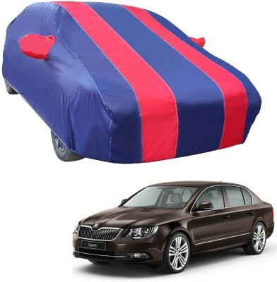 Euro Care Car Cover For Skoda Superb (With Mirror Pockets)(Red)