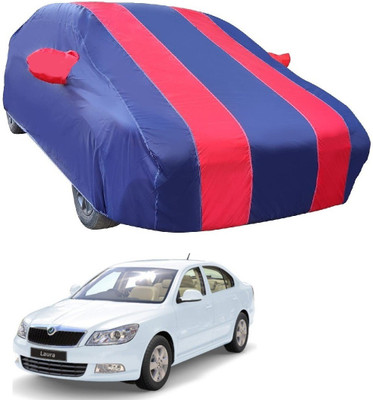 MOCKHE Car Cover For Skoda Laura (With Mirror Pockets)(Red)