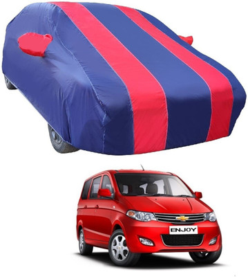 Euro Care Car Cover For Chevrolet Enjoy (With Mirror Pockets)(Red)