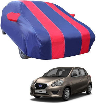MOCKHE Car Cover For Datsun Go (With Mirror Pockets)(Red)