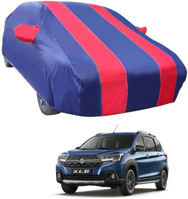 MOCKHE Car Cover For Maruti Suzuki XL6 (With Mirror Pockets)(Red)