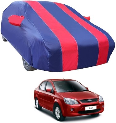 MOCKHE Car Cover For Ford Ikon (With Mirror Pockets)(Red)