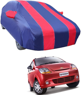 MOCKHE Car Cover For Chevrolet Spark (With Mirror Pockets)(Red)