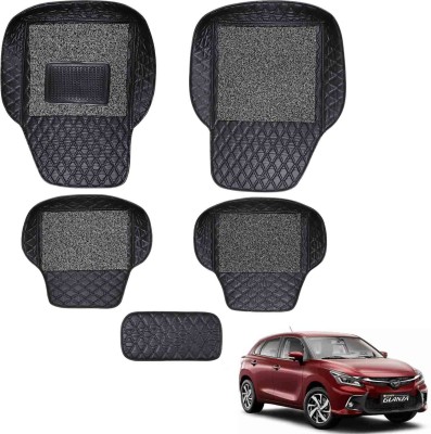 Footsace EVA, PVC, Sponge, Silicone 7D Mat For  Toyota Glanza(Black)