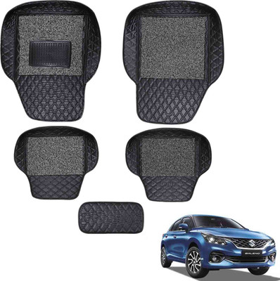 Footsace EVA, PVC, Sponge, Silicone 7D Mat For  Maruti Baleno(Black)