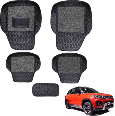 Footsace EVA, PVC, Sponge, Silicone 7D Mat For  Maruti Vitara Brezza(Black)