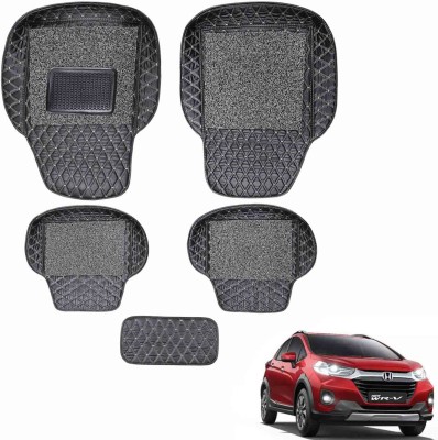 Footsace EVA, PVC, Sponge, Silicone 7D Mat For  Honda WR-V(Gold)