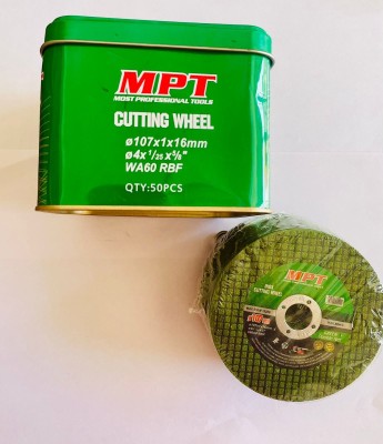 MPT 4 inch 107x1.2x16mm Metal Abrasive Cutting Wheel (PACK OF 50) 4 inch 107x1.2x16mm Metal Cutter