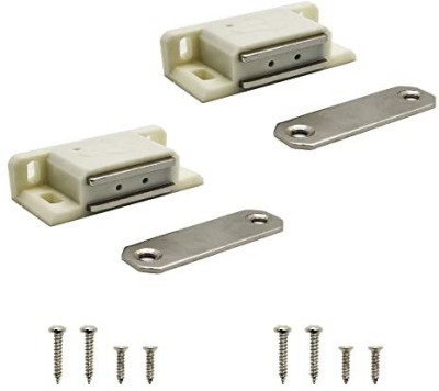 Volo Door Magnet for Cabinet Cupboard Wardrobe Kitchen Bathroom Pack of 2 Pcs Wedge Door Stopper(White)