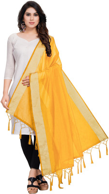 Sidhidata Cotton Blend Solid Women Dupatta