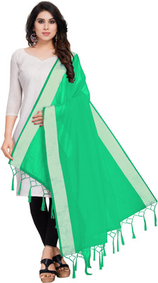 Sidhidata Cotton Blend Solid Women Dupatta