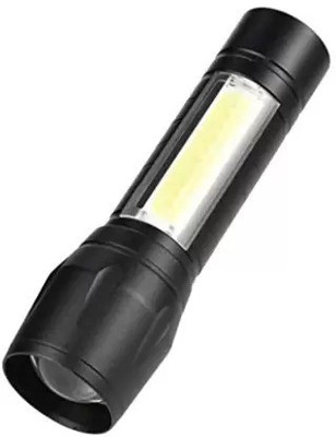 ECOSKY Rechargeable Flashlight,One of the Smallest and Lightest 35000LM External 5 hrs Torch Emergency Light(Black)