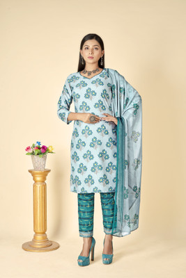 ANAND Crepe Printed Salwar Suit Material